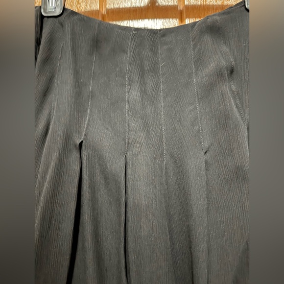 Jones, New York collection black 100% silk skirt size 10 zipper W 16 length 28 - Picture 7 of 12